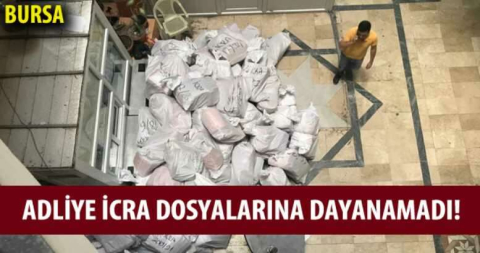 Adliye icra dosyalarına dayanamadı!