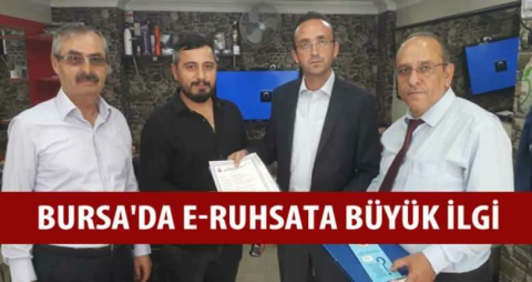 Bursa'da e-ruhsata büyük ilgi