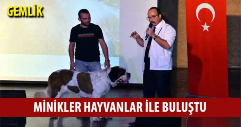 Gemlikli minikler hayvanlar ile buluştu