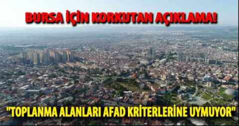 Bursa için korkutan açıklama 