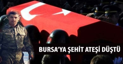 Bursa’ya şehit ateşi düştü