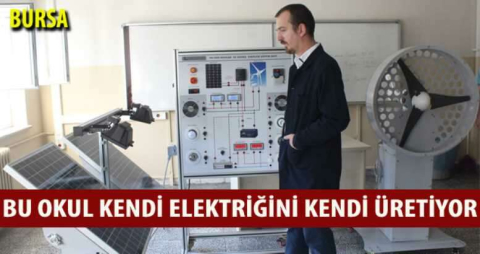 Bu okul kendi elektriğini kendi üretiyor