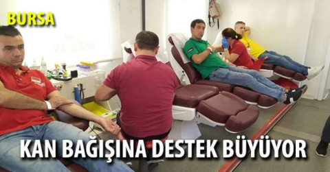 Kan bağışına destek büyüyor 