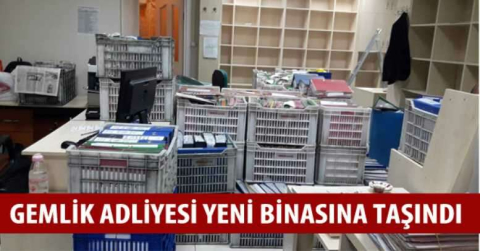 Gemlik Adliyesi yeni binasına taşındı