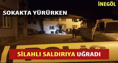 İnegöl'de silahlı saldırı: 1 yaralı