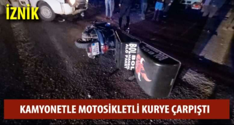  Motosikletli kurye hayatını kaybetti 