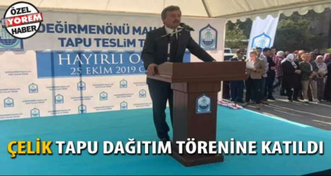 Tapu dağıtım töreni 