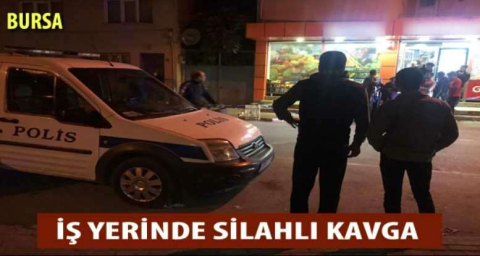 İş yerinde silahlı kavga: 1 yaralı