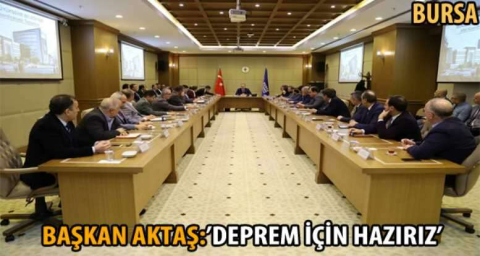 Bursa depreme hazır