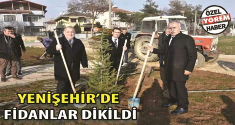 YENİŞEHİR’DE  FİDANLAR DİKİLDİ