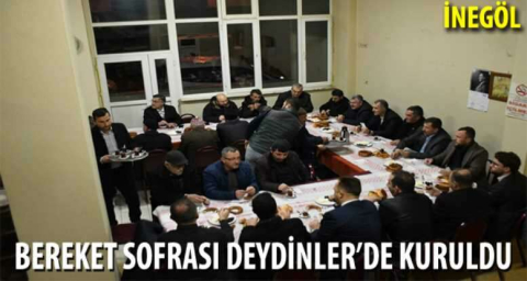 Bereket sofrası Deydinler'de kuruldu