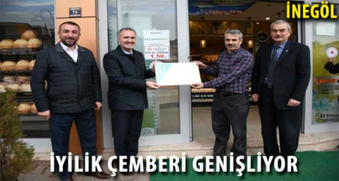 İnegöl'de askıda iyilik çemberi genişliyor