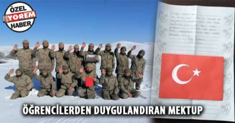 Öğrencilerden duygulu mektup