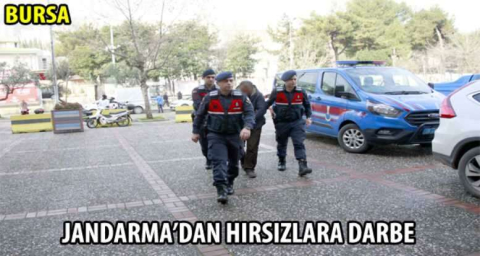 Jandarma'dan hırsızlara darbe