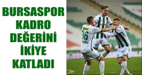 Bursaspor kadro değerini ikiye katladı