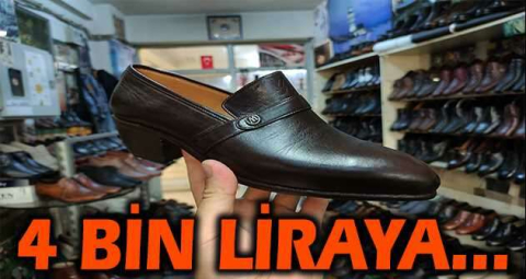 Ayakkabılar 4 bin liraya...