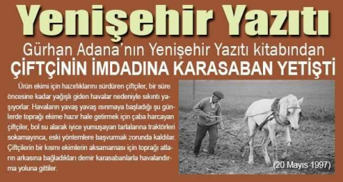 ÇİFTÇİNİN İMDADINA KARASABAN YETİŞTİ