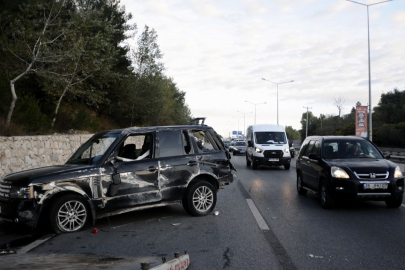 Aşırı hız faciası! Otomobil önündeki araca çarptı