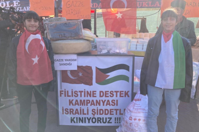 İkizler kumbaralarındaki parayı Gazze’ye bağışladı