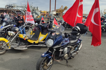 Motorculardan “İstiklal Sürüşü”