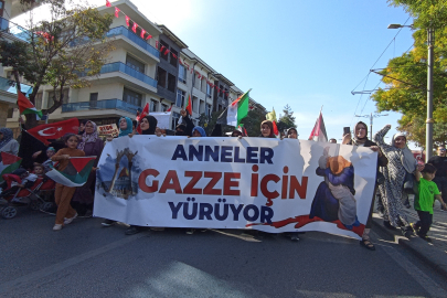 Gazze'de öldürülen çocuklar için yürüdüler