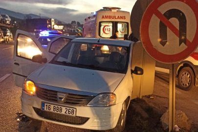 Bursa'nın o karayolunda can pazarı! Otomobiller çarpıştı