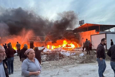 Hatay'da çadır yangını!