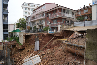 İstinat duvarı çöktü: 4 bina mühürlendi, 83 kişi tahliye edildi