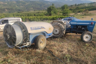 İnegöl'de traktörün ezdiği çiftçi ağır yaralandı!